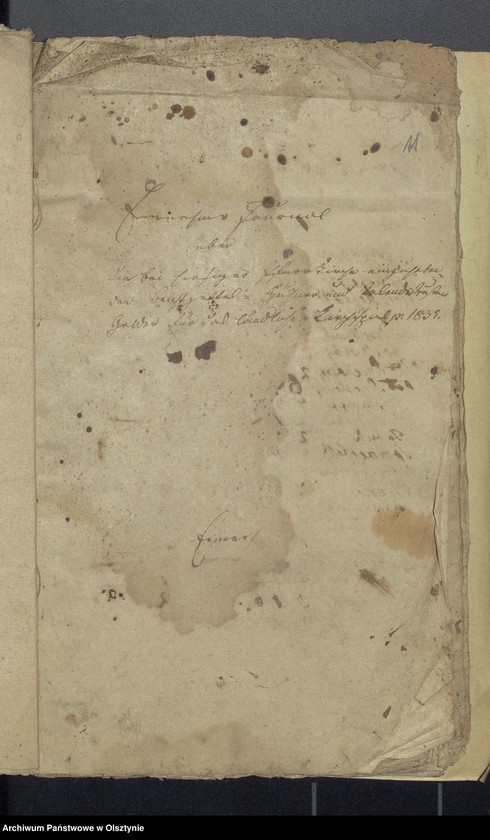 image.from.unit.number "Rechnung über die Einnahme und Ausgabe der evangelkischen Kirchenkasse zu Wartenburg"