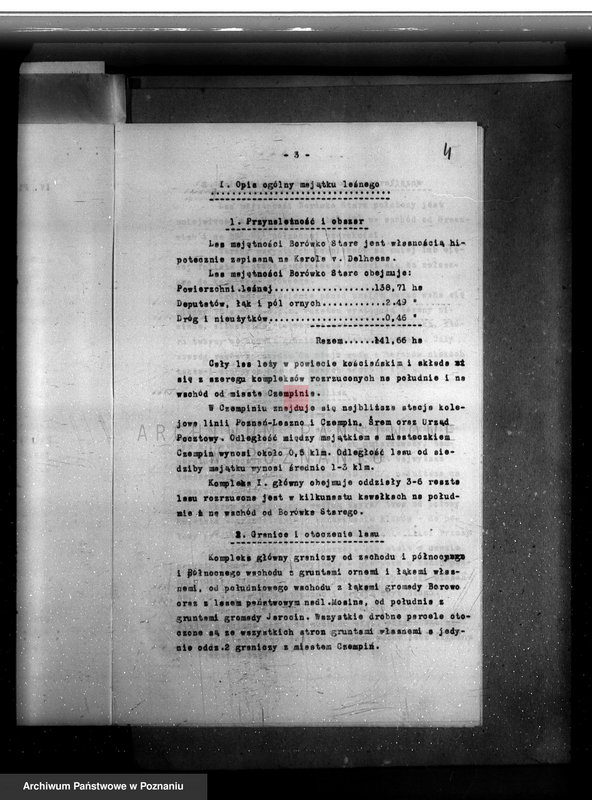 Obraz 8 z jednostki "Plan urządzania gospodarstwa leśnego majętności Borówkowo-Stare powiat. kościański"