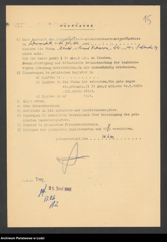 Obraz 17 z jednostki "Mendel i Szmul Rabinson- sprzedaż manufaktury"