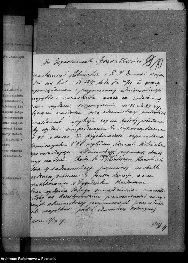 Obraz 15 z jednostki "Administracja majątków - generalia"