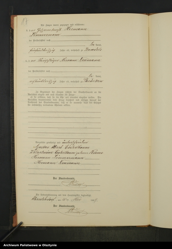 image.from.unit.number "Heiraths-Neben-Register Nr 1 - 17"