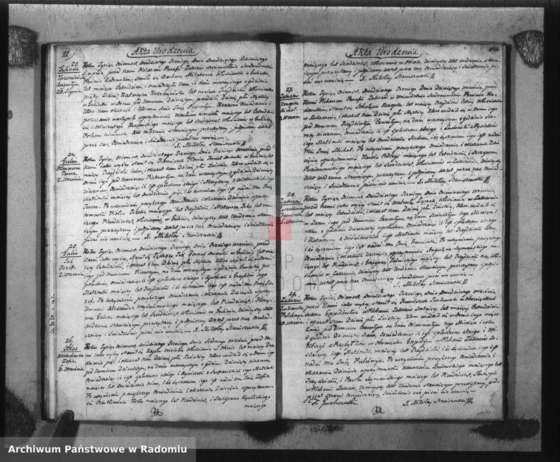 image.from.unit.number "Akta Stanu Cywilnego Parafii Zakrzów Małżeństw, Urodzeń i Zejścia na Rok 1823"