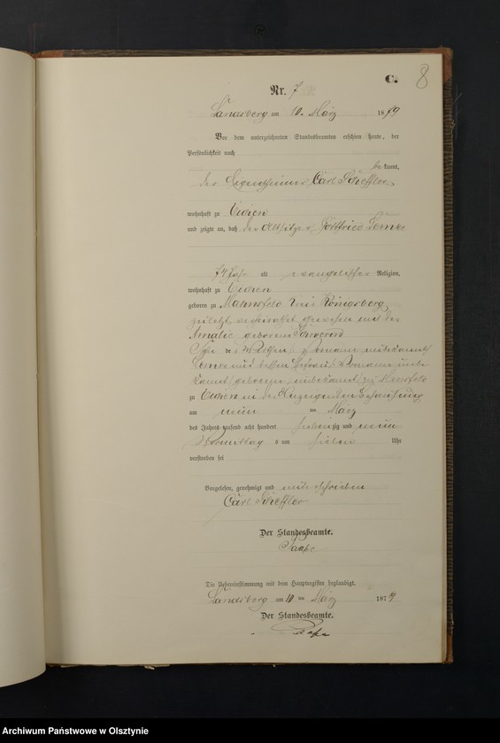 image.from.unit.number "Sterbe-Neben-Registre Nr 1 - 40"