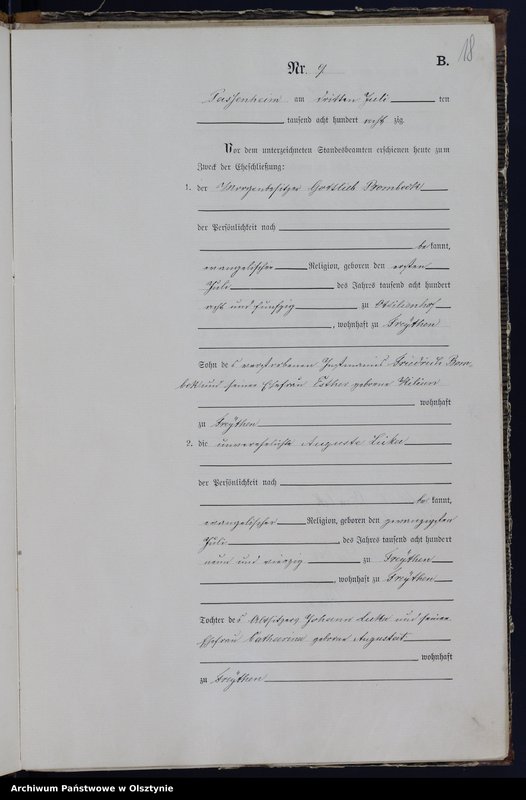 image.from.unit.number "Heiraths-Haupt-Register Nr 1 - 16"