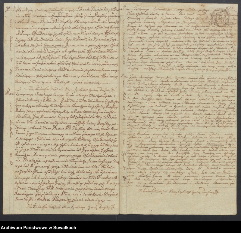 image.from.unit.number "Akta urodzonych gminy puńskiey rok 1808"