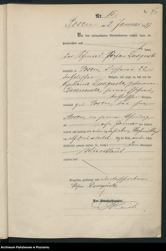 image.from.unit.number "Księga urodzeń t. I"