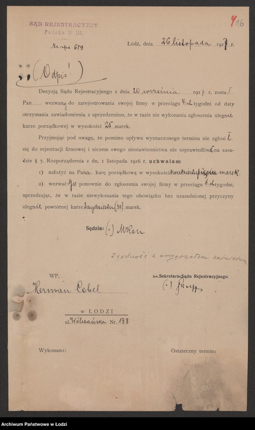 Obraz 18 z jednostki "Seweryn Rajgrodzki – przedstawiciel głównej ajentury Towarzystwa L’ Urbaine"