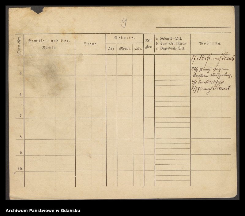 image.from.unit.number "Karty meldunkowe: Jorach - Jost Dorothea"