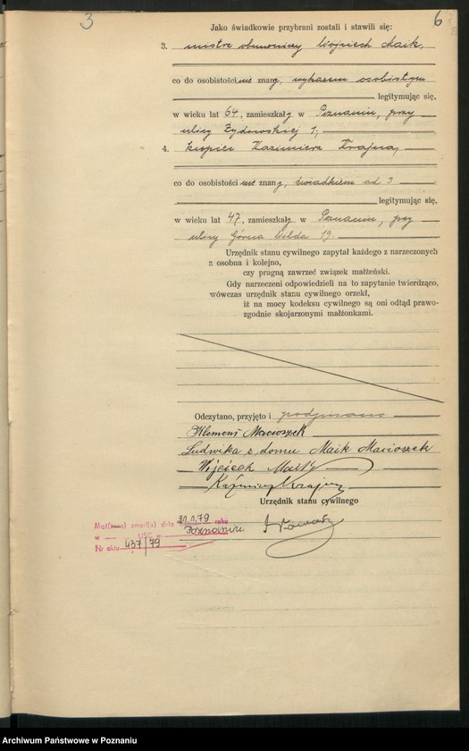 Obraz 8 z jednostki "Księga miejscowa małżeństw tom I [Rejestr główny małżeństw]"