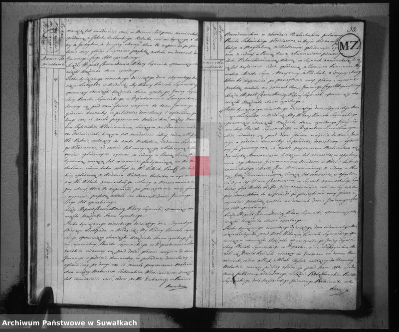 image.from.unit.number "Akta stanu cywilnego zaślubionych w gminie seyneńskiey od 1-go maja 1810 roku"