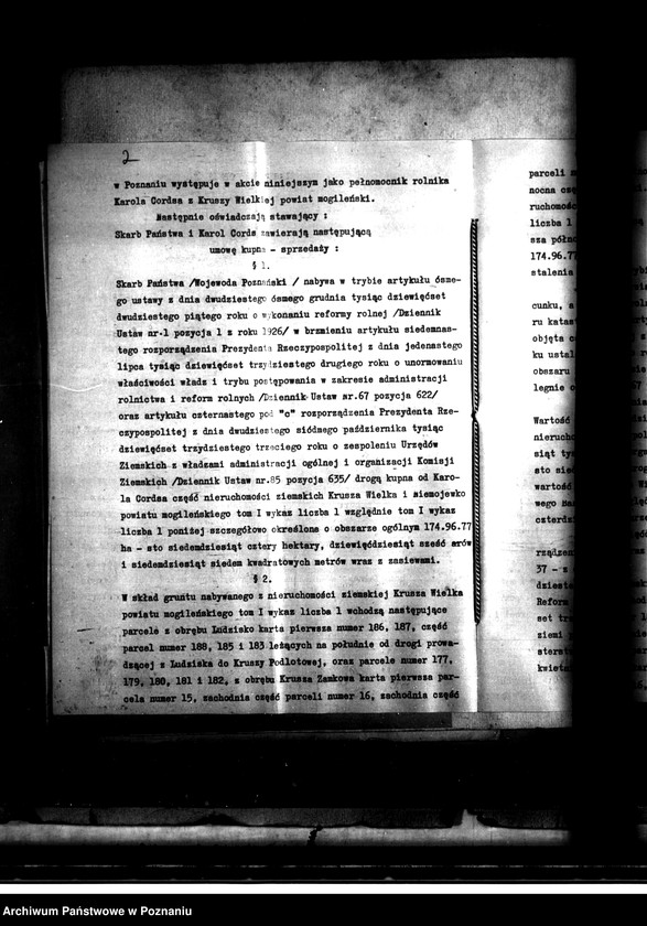Obraz 5 z jednostki "Majątek Krusza Wielka bI Niemojewko nabycie nieruchomości w trybie art. 8 ustawy o wykonaniu reformy rolnej"