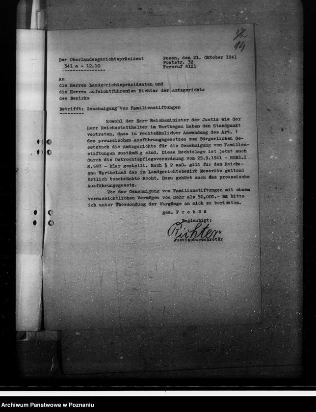 Obraz 18 z jednostki "Wiedererrichtung von ehemaligen baltischen Familienstiftungen"