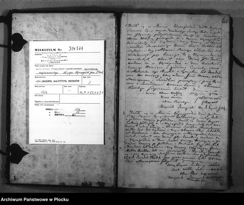 image.from.unit.number "Akta urodzeń, małżeństw i zgonów"