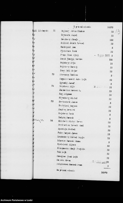 Obraz 17 z jednostki "Rejestr poborczy"