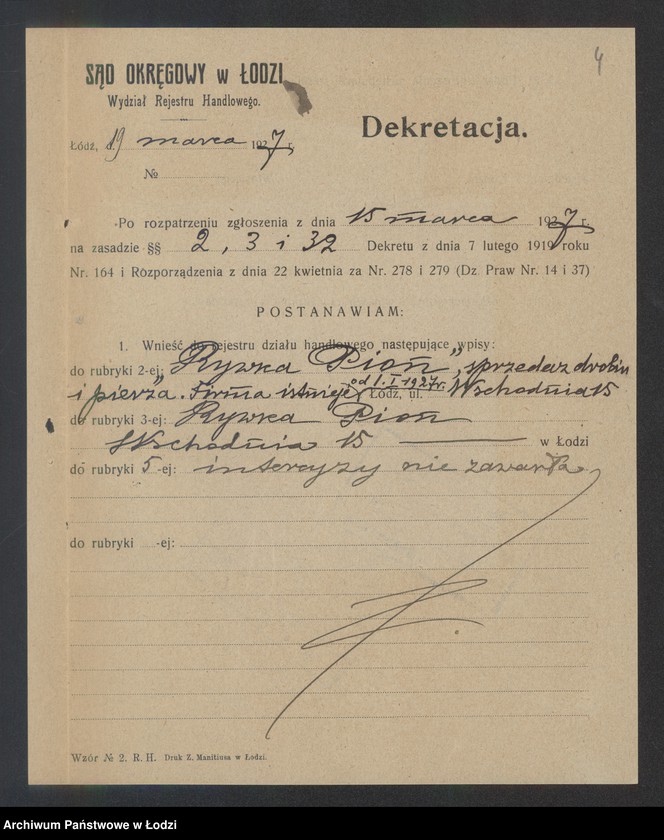 Obraz 6 z jednostki "Rywka Pion – sprzedaż drobiu i pierza"