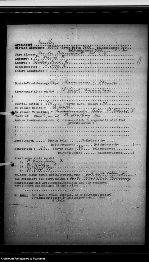 Obraz 5 z jednostki "Amtsärzte Kreis Samter (Szamotuły) - wyposażenie szpitali"