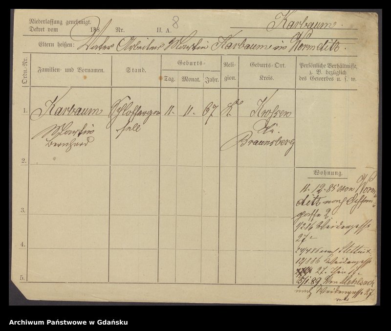 image.from.unit.number "Karty meldunkowe: Karplan - Karauss"