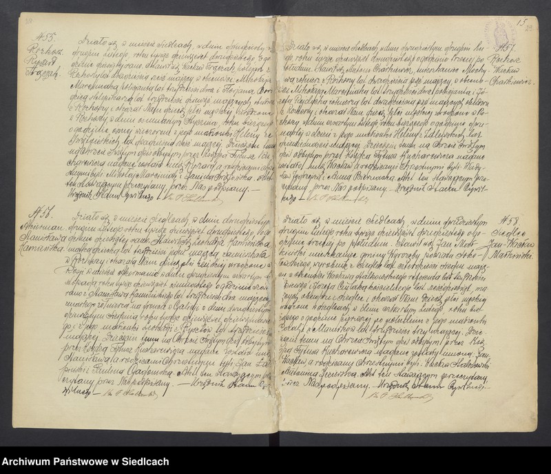 Obraz 19 z jednostki "Akta urodzeń, małżeństw, zgonów"