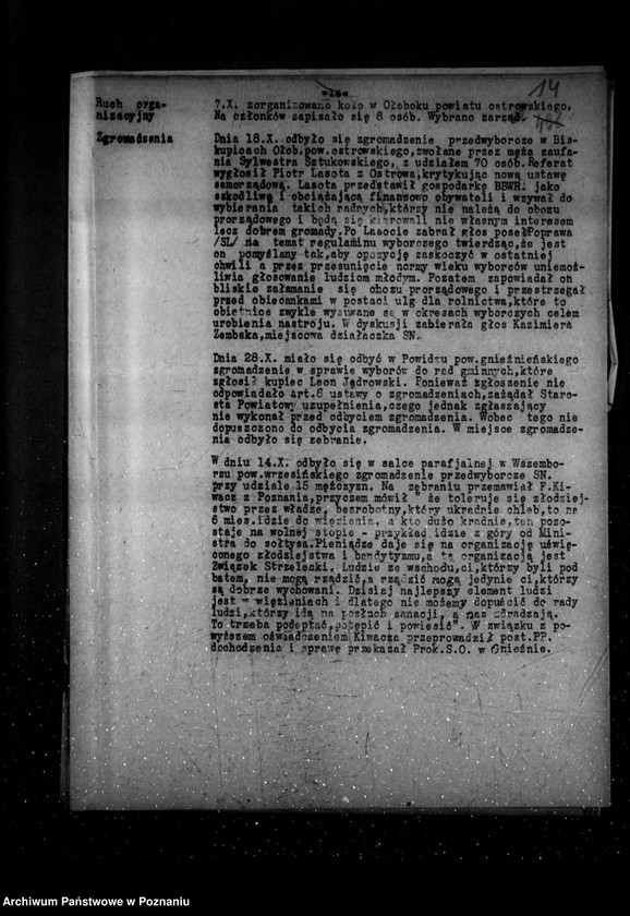 Obraz 19 z jednostki "Sprawozdania z polskiego legalnego ruchu politycznego za miesiące październik-grudzień 1934 r."