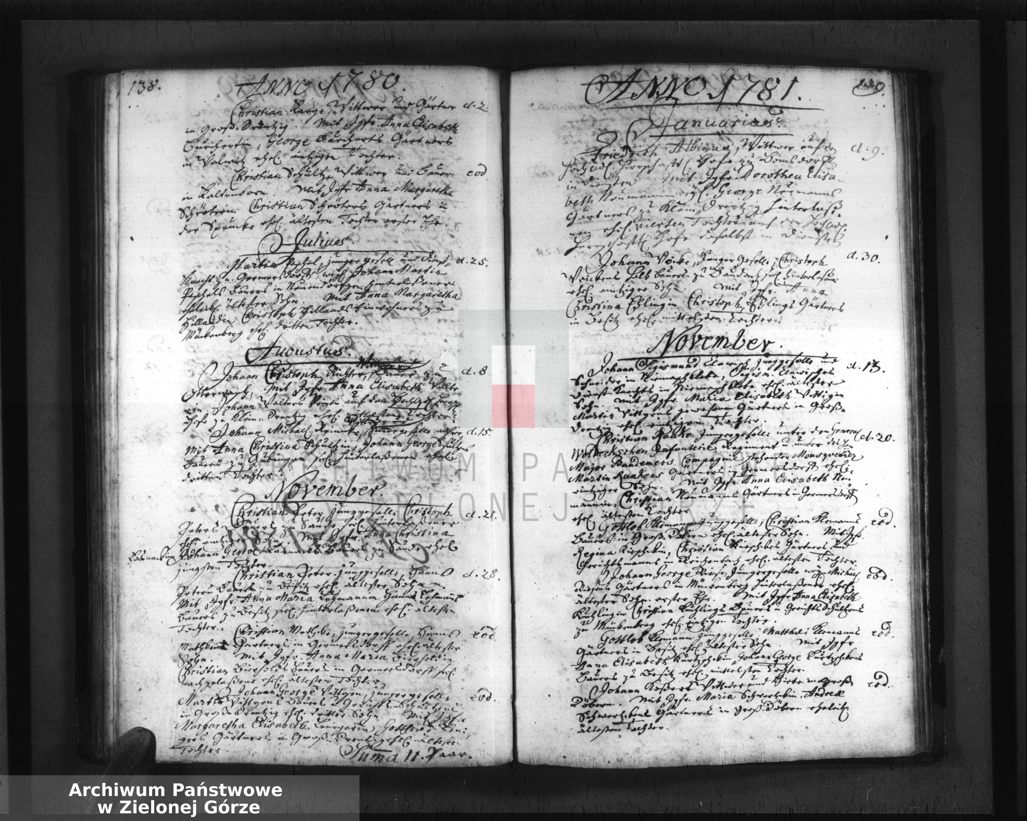 Skan z jednostki: Trauregister von 1737-1801