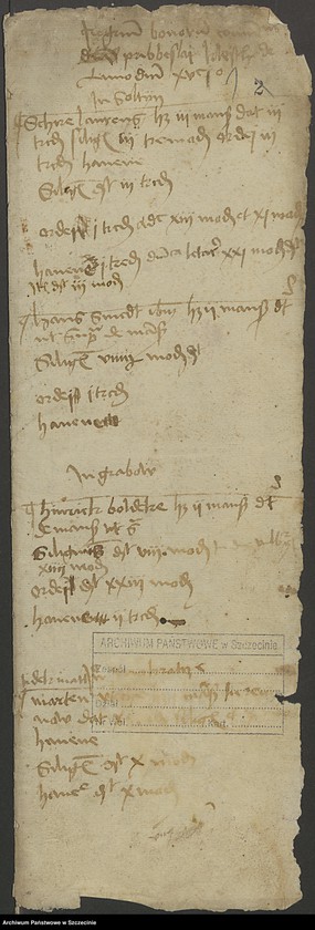 Obraz 5 z jednostki "Regestum bonorum communium ecclesiae Camminensis quarta portione decani Pribislai Kleist."