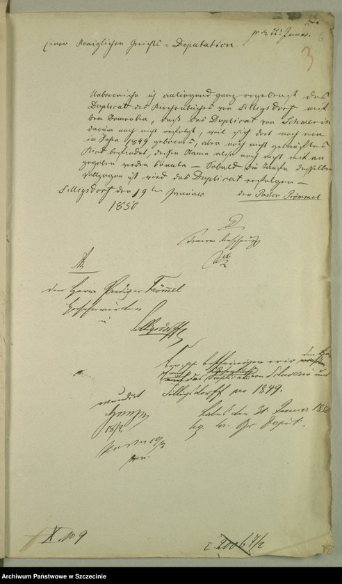 image.from.unit.number "Die Kirchenbuchsduplicate von der Parochie Silligsdorff [Sielsko]"