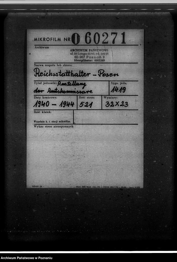 Obraz 2 z jednostki "Anstellung der Amtskommissare"