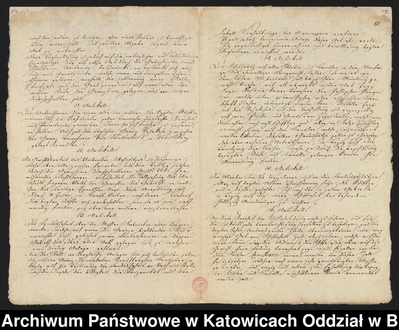 image.from.unit.number "[1. Korespondencja arcyksiężnej Marii Teresy Habsburg z władzami kościelnymi w sprawie uzyskania zezwolenia na odprawianie Mszy Świętej w kaplicy zamkowej 1905-1912, 2. Kopia fragmentu traktatu wiedeńskiego z 3 maja 1815 roku]"