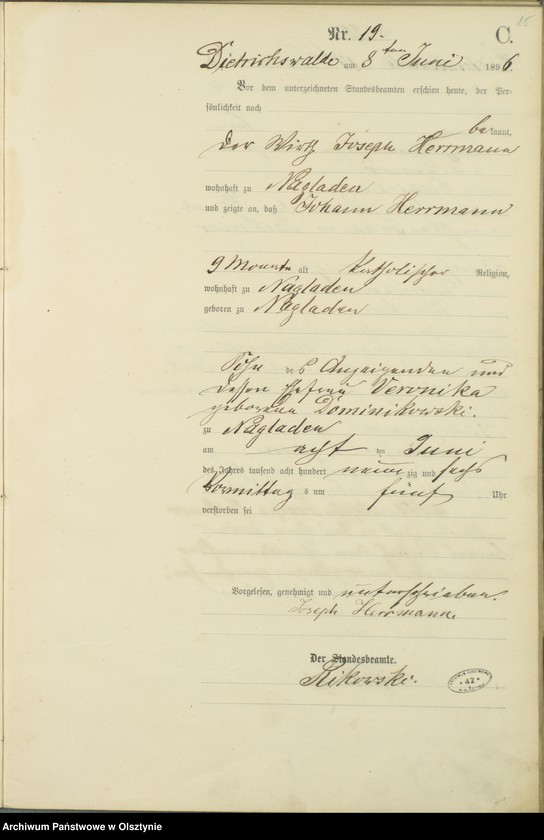 image.from.unit.number "Sterbe-Haupt-Register Nr 3 - 4 i 7 - 50"