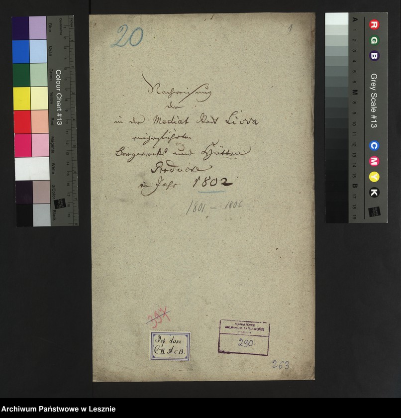 Obraz 4 z jednostki "[Nachweisung der in der Mediatstadt Lissa eingeführten Bergwerks und Hüttenprodukte]"