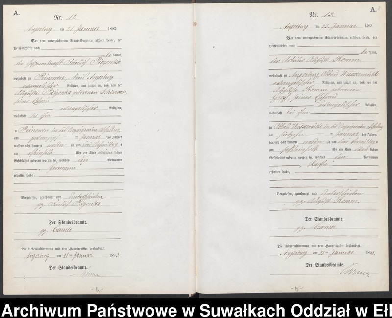 image.from.unit.number "Geburts-Neben-Register des Preussischen Standes-Amtes Angerburg Kreis Angerburg"