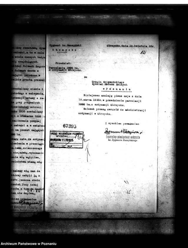 Obraz 16 z jednostki "Majątek Obrzycko powiatu szamotulskiego przymusowy wykup"