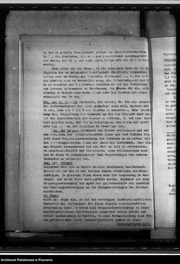 Obraz 13 z jednostki "Versorgung mit Gas. Friedensbau- Programm. Hafenanlagen. Wasserversorgung. Entwässerung. Mineralölbewirtschaftung. Gettofahrscheine"