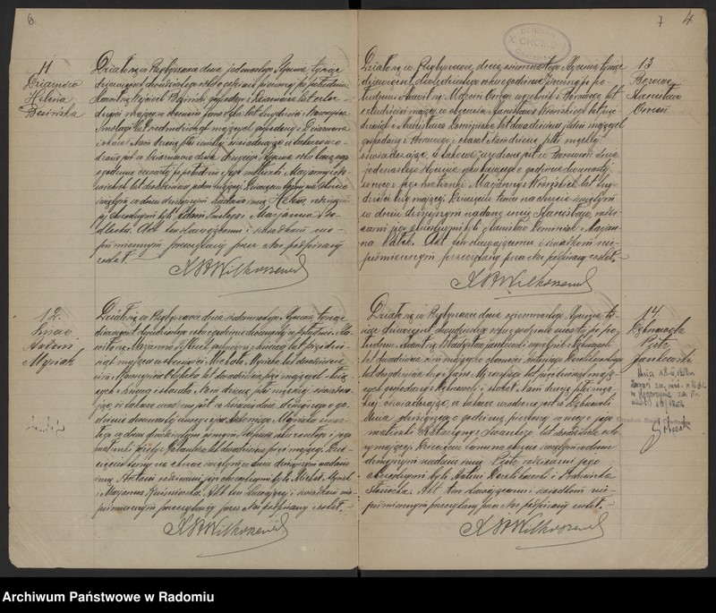 image.from.unit.number "[Duplikat akt urodzonych, zaślubionych i zmarłych parafii Przybyszew w 1920 roku]"