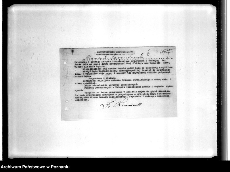 image.from.unit.number "Przyrzeczenia organizacyjne, spisy strzelców i inne pisma o charakterze personalnym Komendy Powiatowej w Koninie"
