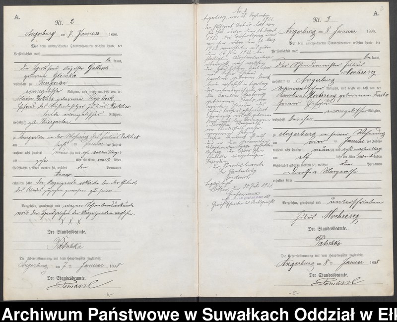 image.from.unit.number "Geburts-Neben-Register des Preussischen Standes-Amtes Angerburg Kreis Angerburg"