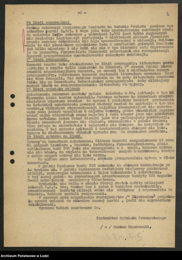 Obraz 3 z jednostki "Sprawozdania instruktora [Wydziału] z wyjazdów w teren"