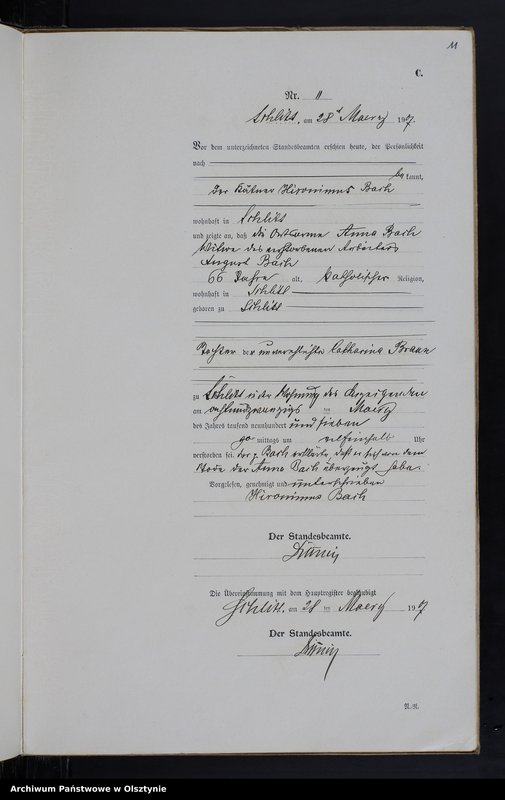 image.from.unit.number "Sterbe-Neben-Register Nr 1 - 22"