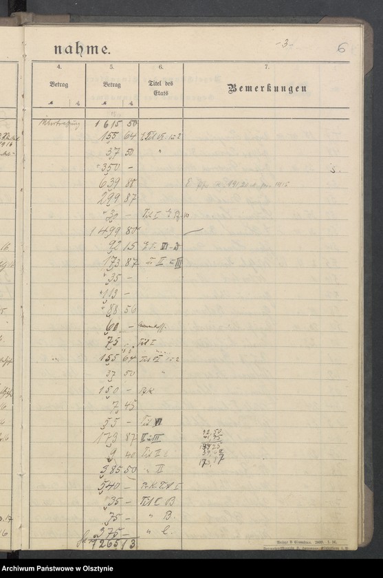 image.from.unit.number "Tagebuch der Kirchen Kasse zu Bialla"