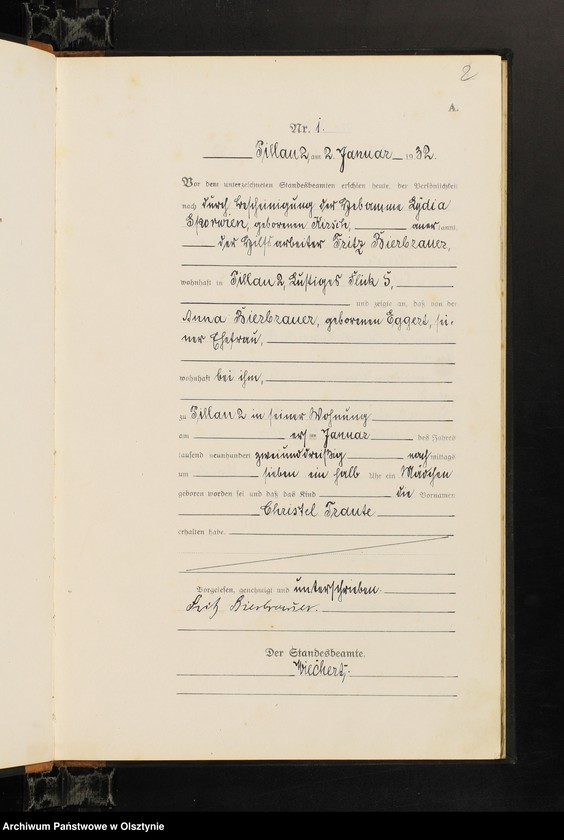 image.from.unit.number "Geburts-Haupt-Register Nr 1 - 71 i 1 - 66"