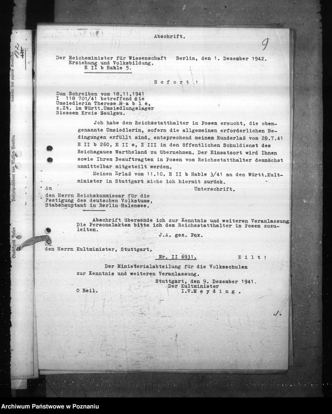 Obraz 13 z jednostki "Einstellungen und Versetzungen der Lehrkräfte"