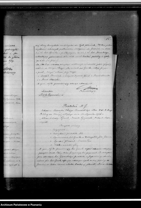 Obraz 19 z jednostki "Protokoły zebrań Zarządu Okręgu Poznańskiego"