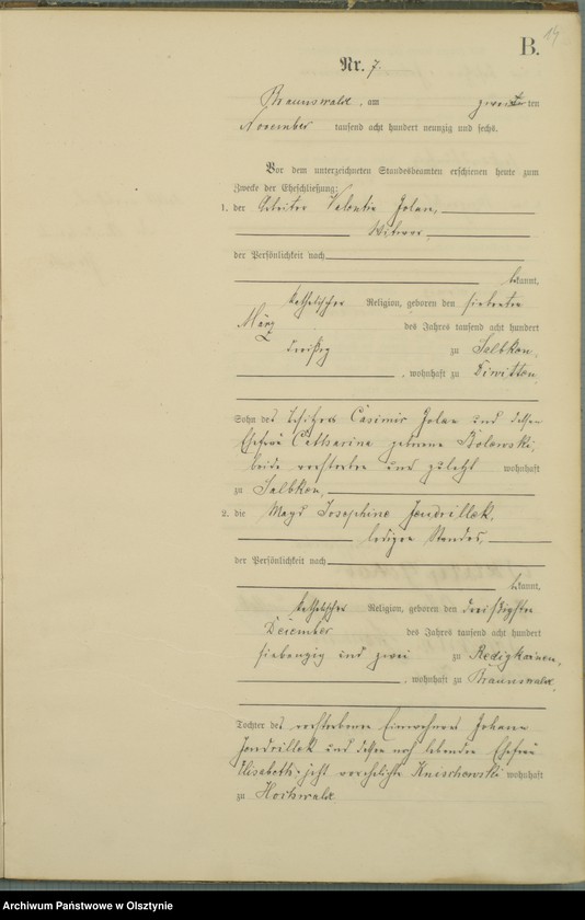 image.from.unit.number "Heiraths-Haupt-Register Nr 1 - 15"