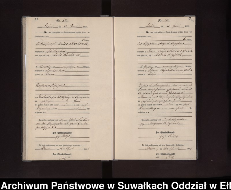 image.from.unit.number "Sterbe-Neben-Register des Preussischen Standes-Amtes Rhein Kreis Loetzen"