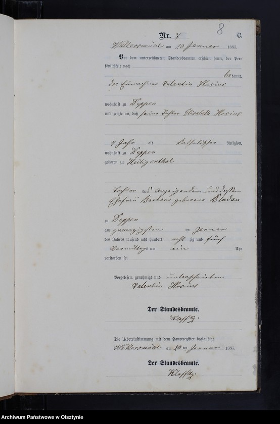 image.from.unit.number "Sterbe-Neben-Register Nr 1 - 82"