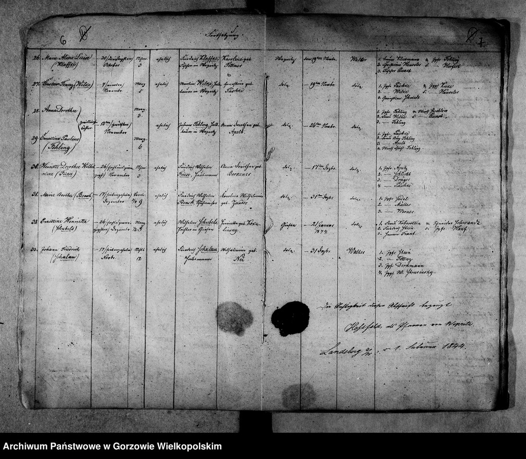 image.from.unit.number "Duplikate der Kirchenbücher von Wepritz und Friedrichstadt (Wieprzyce i przedmieście Gorzowa Wielkopolskiego), Giesen (Jeże)"