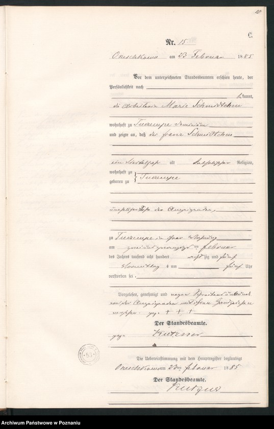 Obraz 18 z jednostki "Księga zgonów"