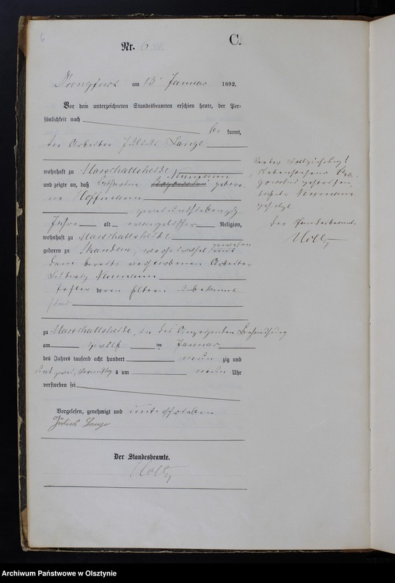 image.from.unit.number "Sterbe-Haupt-Register Nr 1 - 121"