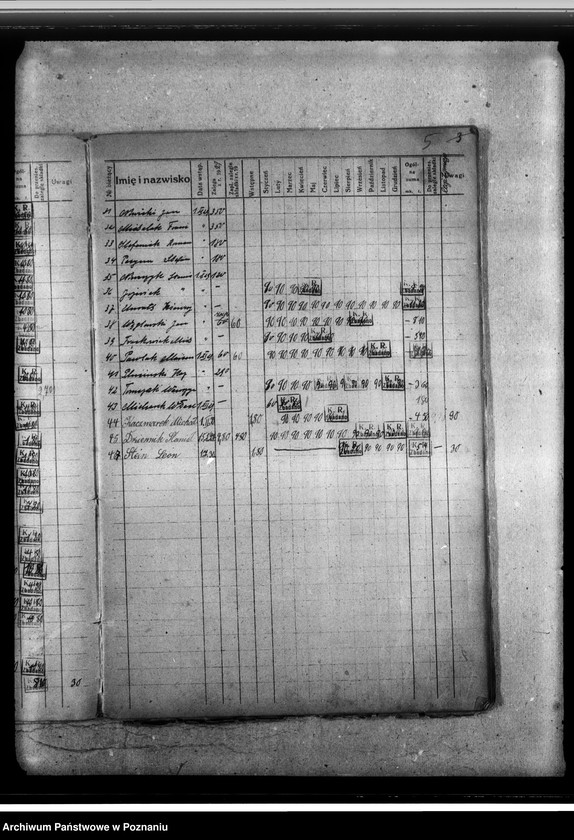 Obraz 9 z jednostki "Ewidencja składek członkowskich Związku Hallerczyków placówki wrzesińskiej"