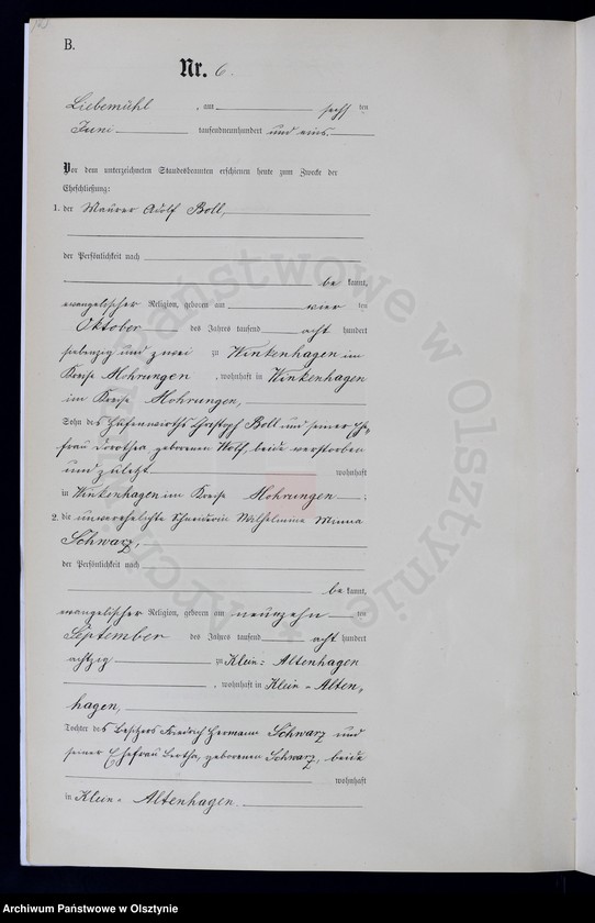 image.from.unit.number "Heiraths-Neben-Register Nr 1 - 33"